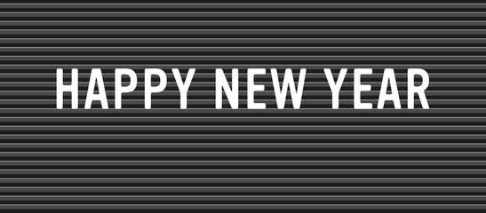 happy new year letter board banner