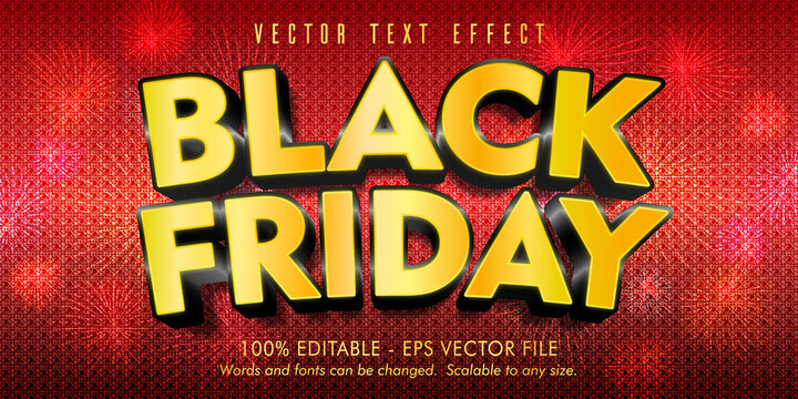 Black Friday Editable Text Effect