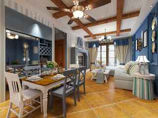  spacious dining room design next to the modern kitchen, with a beautiful dining table and greenery