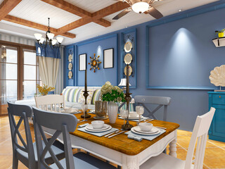  spacious dining room design next to the modern kitchen, with a beautiful dining table and greenery