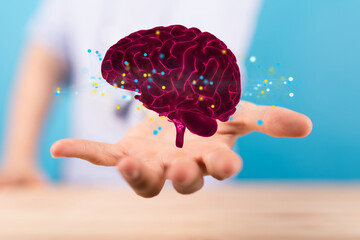 brain intelligence ai digtal 3d artificial intelligence