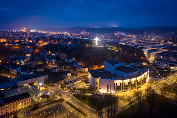 Cityscape of Gdynia at dusk. Poland