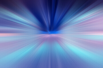 Abstract radial zoom blur surface of blue and lilac tones. Abstract lilac blue background with radial, radiating, converging lines.   