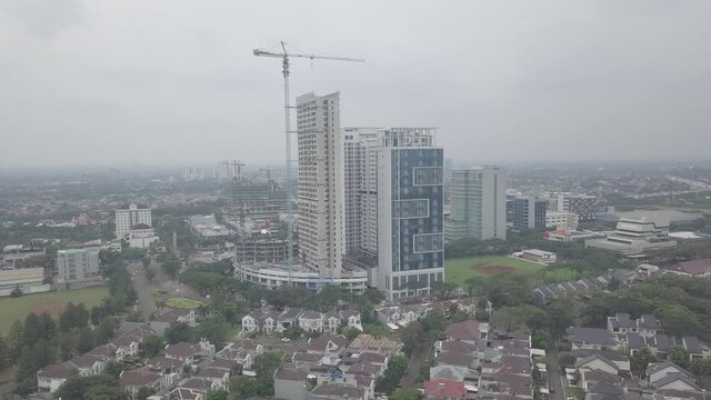 
Shoot Drone the Building Construction  in BSD City Indonesia