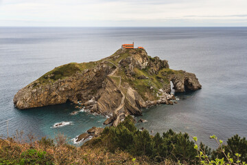 San Juan de Gaztelugatxe in Bermeo (Pais Vasco, Spain). It's a very famous island thanks to the "Game of thrones" series. On the island there is a hermitage.