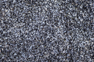 Full frame of black asphalt texture background. Ready-made asphalt for the walkway