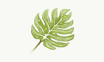 Ökologiekonzepte, grüne Blätter der Schweizer Käsepflanze oder Monstera Deliciosa.