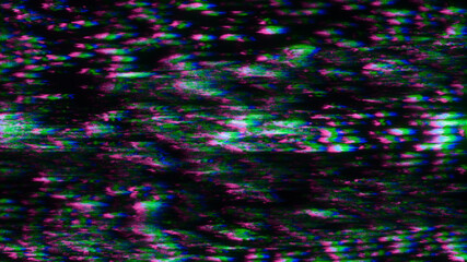 RGB Trend Noise Distorted Screen Pixels Colored Abstract Motion Background