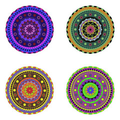 Mandala, illustration, tattoo, decorative ornament in ethnic oriental style.