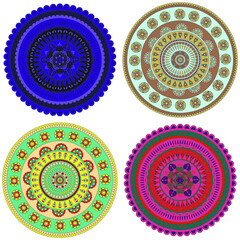 Mandala, illustration, tattoo, decorative ornament in ethnic oriental style.