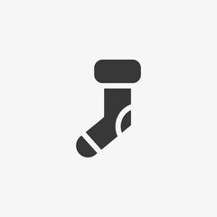 Sock icon isolated on background. Socks symbol modern, simple, vector, icon for website design, mobile app, ui. Vector Illustration