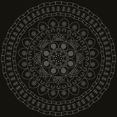 Mandala. Coloring book pages. Painting for adult anti stress