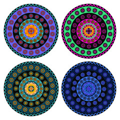 Mandala, illustration, tattoo, decorative ornament in ethnic oriental style.