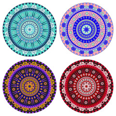 Mandala, illustration, tattoo, decorative ornament in ethnic oriental style.