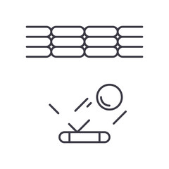 Computer game icon, linear isolated illustration, thin line vector, web design sign, outline concept symbol with editable stroke on white background.