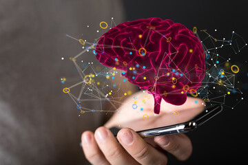brain intelligence ai digtal 3d artificial intelligence