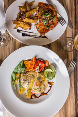 spectacular pork with sweet potatoes ready to eat