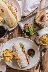 sandwich on table ready to eat