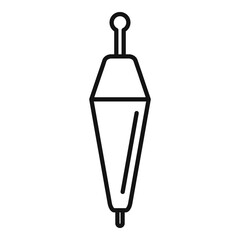 Tool bobber icon. Outline tool bobber vector icon for web design isolated on white background