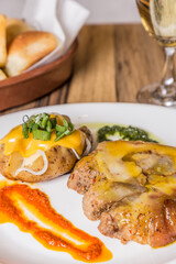 spectacular pork with sweet potatoes ready to eat