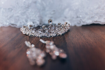 crystals on a surface