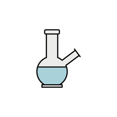 bong, marijuana outline icon. Can be used for web, logo, mobile app, UI, UX on white background