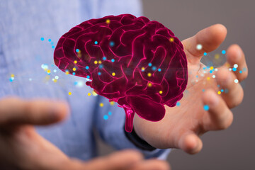 brain intelligence ai digtal 3d artificial intelligence