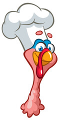 Cartoon happy cute thanksgiving turkey bird. Vector illustration. Design for Thanksgiving Day