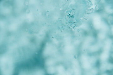 Air bubbles in water in swimming pool