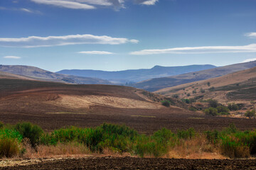 landscape for a beautiful Sunrise in tlemcen algeria Sunrise with clouds and trees
