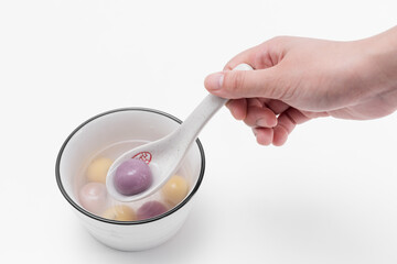 Chinese traditional cuisine, glutinous rice balls