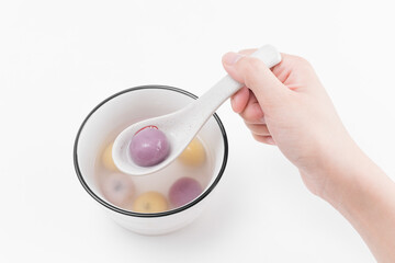 Chinese traditional cuisine, glutinous rice balls