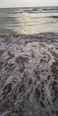 waves on the beach