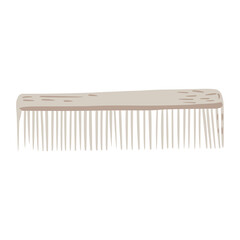 Comb isolated on white background. Abstract equipment for haircut in doodle.