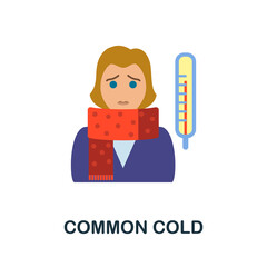 Common Cold icon. Simple element from health diseases collection. Creative Common Cold icon for web design, templates, infographics and more