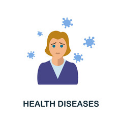 Health Diseases icon. Simple element from health diseases collection. Creative Health Diseases icon for web design, templates, infographics and more