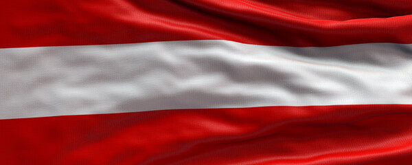 Waving flag of Austria - Flag of Austria - 3D flag background