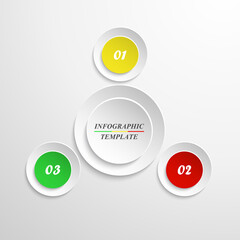 Vector circle infographics template.