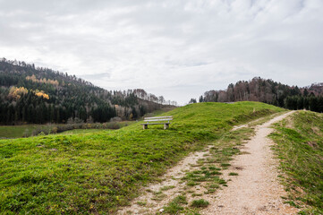 Belchen, Bölchen, Ober Belchen, Ober Bölchen, Belchenfluh, Bölchenflue,  Geissflue, Geissfluh, Wanderweg, Felsgipfel, Läufelfingen, Jura, Baselland, Herbst, Schweiz