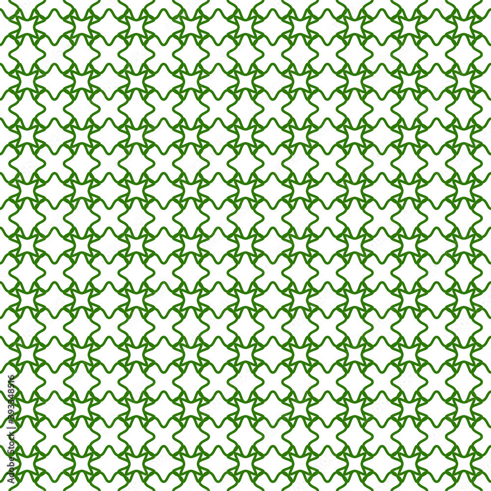 Poster seamless guilloche background green, vector security grid for valuable documents, seamless guilloche
