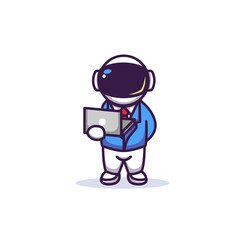 Astronaut with businessman costume