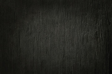 Black wooden wall background, texture of dark bark wood with old natural pattern for design art work, top view of grain timber.