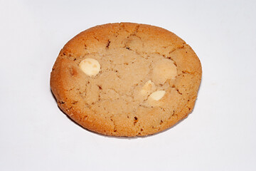 oatmeal cookies with nuts on a white background
