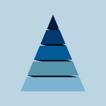 Pyramid Infographic, funnel pyramid business infographic with 4 charts. Template can be edited, recolored, editable. EPS Vector