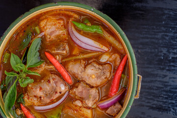 Northern Thai food with a  twist And famous in Thailand