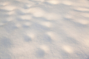 winter background with snow texture closeup