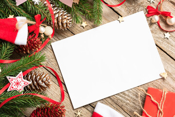 In the Christmas tree branches is a notebook for notes.