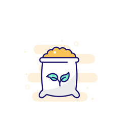 Fertilizer  illustration Outline Filled Style Icon. EPS File 10