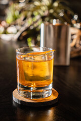 creative cocktail in the bar