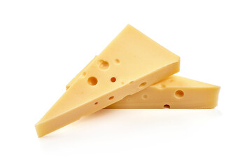 Holland cheese, isolated on white background